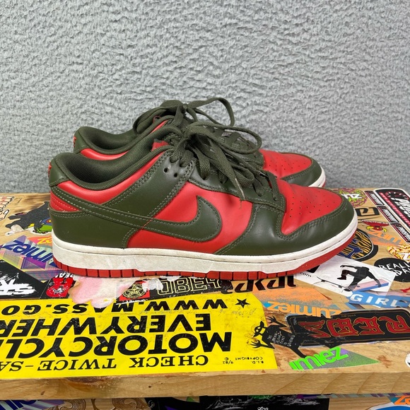Nike‎ Dunk Low Cargo Khaki Mystic Red - Picture 3 of 7